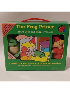 THE FROG PRINCE Board Book and Finger Puppet Theatre Gift Set 2004